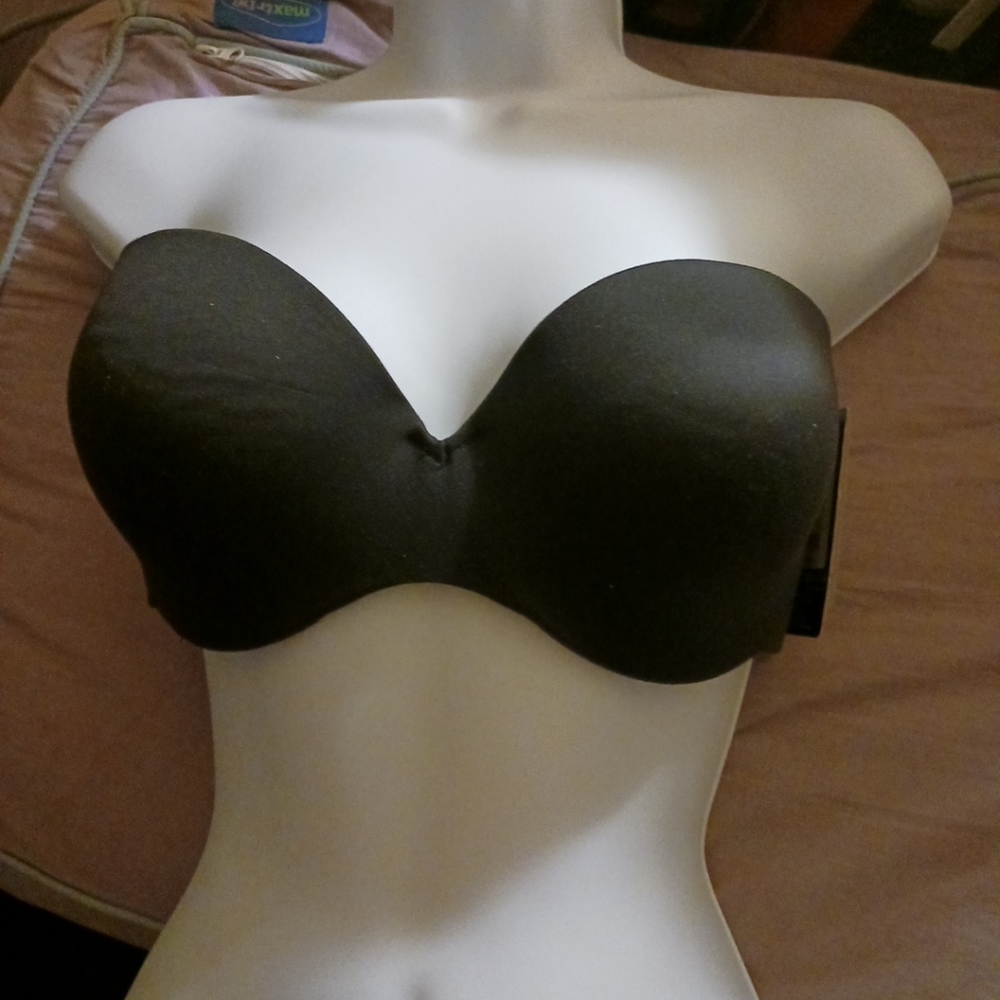 Maidenform Women's Love The Lift Custom Lift Strapless Multiway Bra, Black, 36D